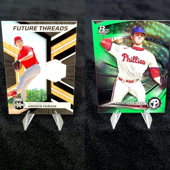 Andrew Painter 2022 Bowman Top Prospect 119/299 & 2022 Elite Future Threads - Picture 1 of 6